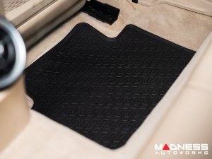 Alfa Romeo Giulia Floor Mat Set - All Weather Rubber Front/ Rear 4 Piece Set - Deluxe - RWD Model